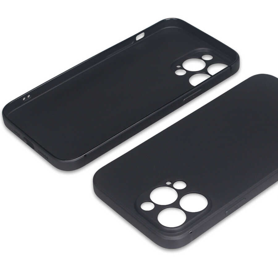 Apple iPhone 13 Pro Max Kılıf Zore İmax Silikon Siyah