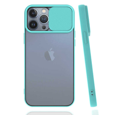 Apple iPhone 13 Pro Max Kılıf Zore Lensi Kapak Lacivert
