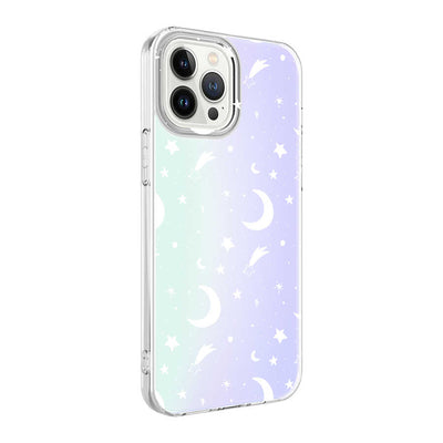 Apple iPhone 13 Pro Max Kılıf Zore M-Blue Desenli Kapak Moon No4