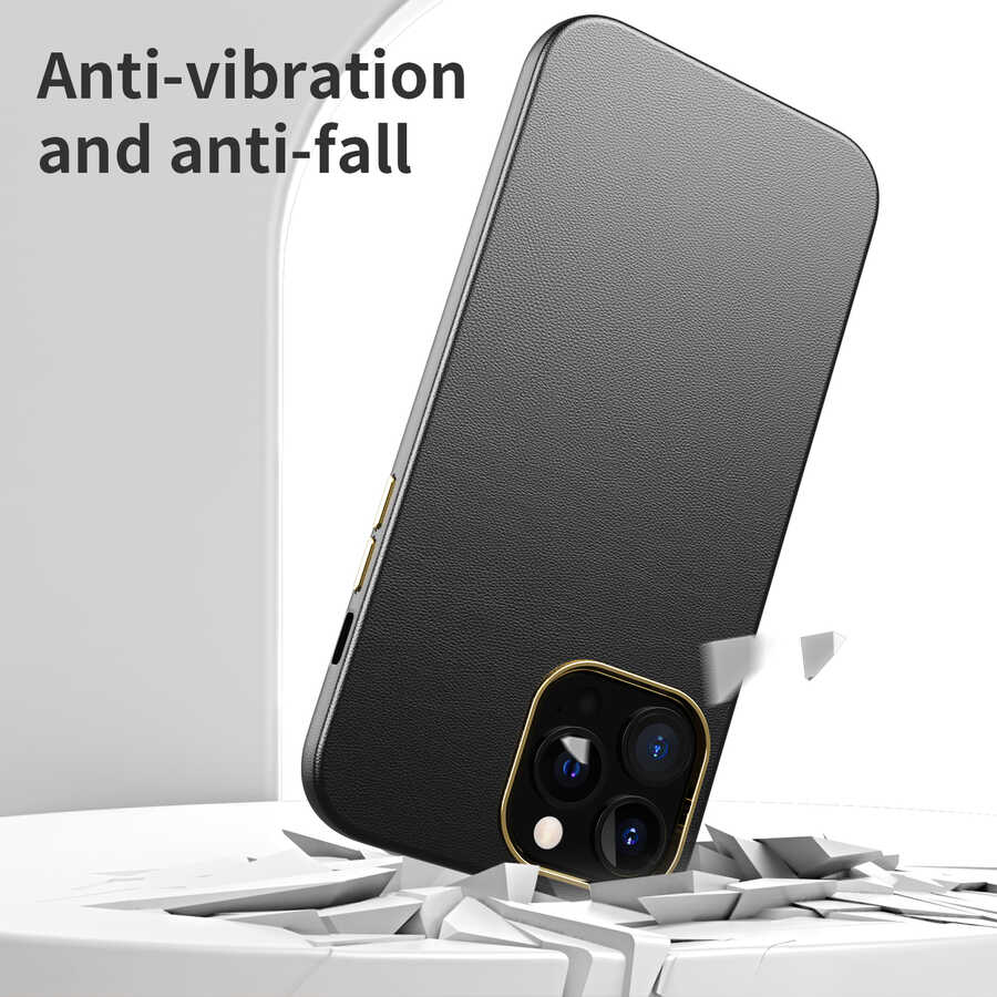 Apple iPhone 13 Pro Max Kılıf Zore Natura Kapak Siyah