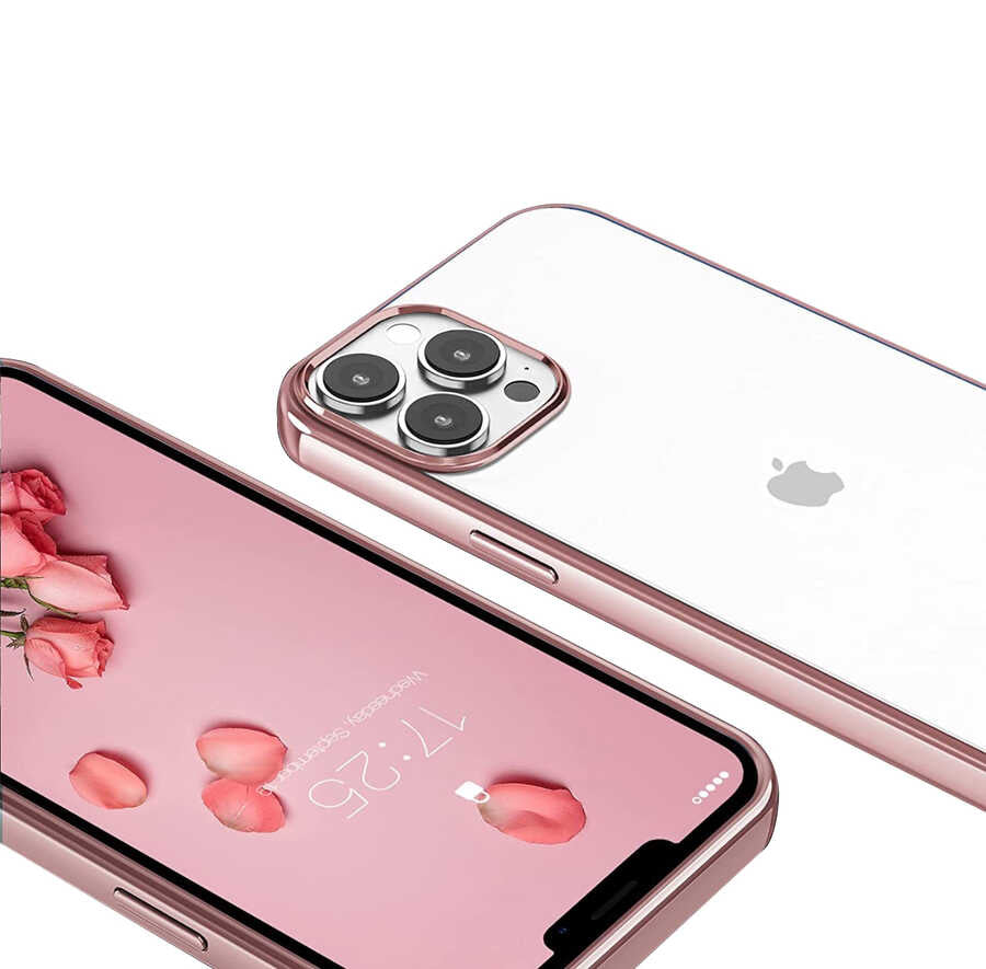 Apple iPhone 13 Pro Max Kılıf Zore Pixel Kapak Pembe