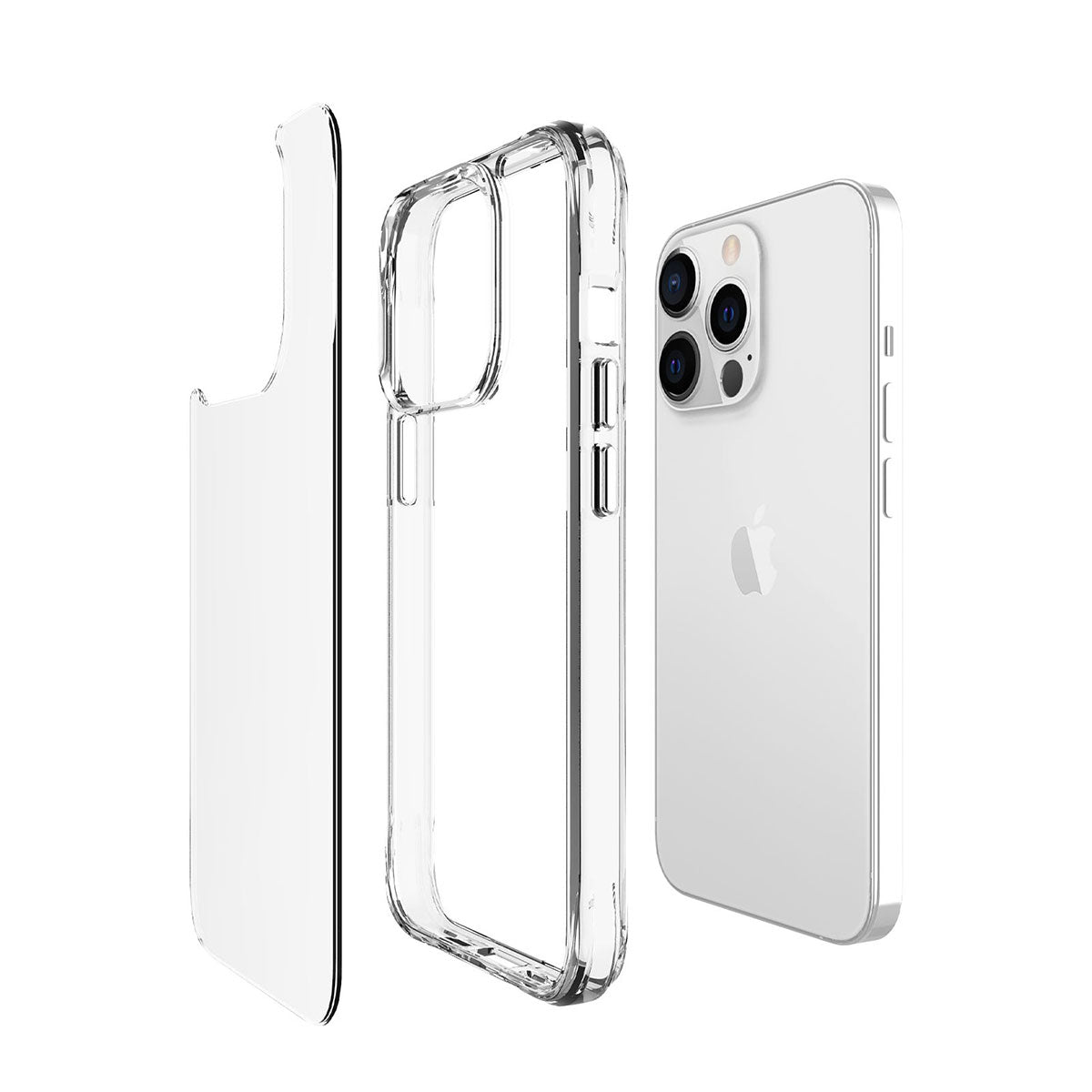 Apple iPhone 13 Pro Max Kılıf Zore Şeffaf Ultra İnce Airbag Tasarımlı Okka Kapak Renksiz