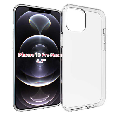 Apple iPhone 13 Pro Max Kılıf Zore Süper Silikon Kapak Renksiz
