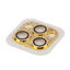 Apple iPhone 13 Pro Max Zore CL-08 Kamera Lens Koruyucu Gold