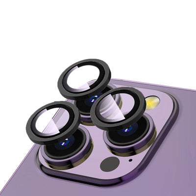 Apple iPhone 13 Pro Zore CL-12 Premium Safir Parmak İzi Bırakmayan Anti-Reflective Kamera Lens Koruyucu Siyah