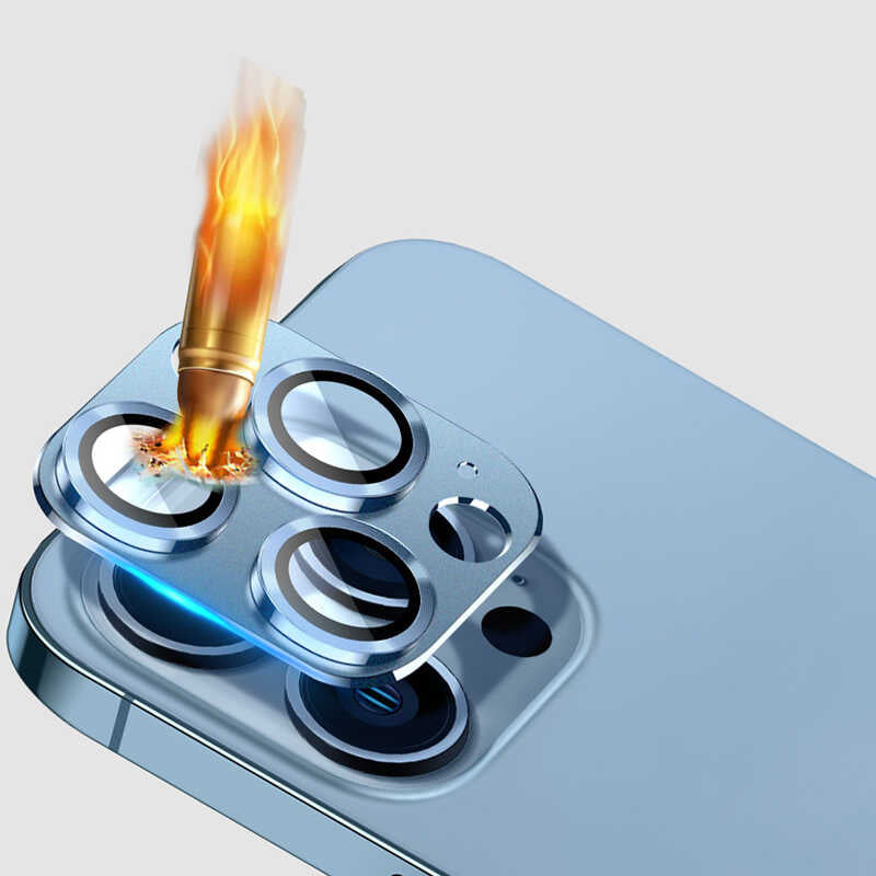 Apple iPhone 13 Zore CL-03 Kamera Lens Koruyucu Siyah