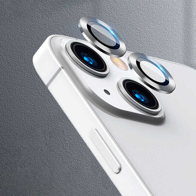 Apple iPhone 13 Zore CL-04 Kamera Lens Koruyucu Gümüş