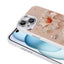 Apple iPhone 14 Kılıf Çiçek Desenli Parlak Taşlı Sert Silikon Zore Garden Kapak Colorful