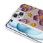 Apple iPhone 14 Kılıf Çiçek Desenli Parlak Taşlı Sert Silikon Zore Garden Kapak Colorful