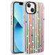 Apple iPhone 14 Kılıf Desenli Zore Silver Sert Kapak Noktalar