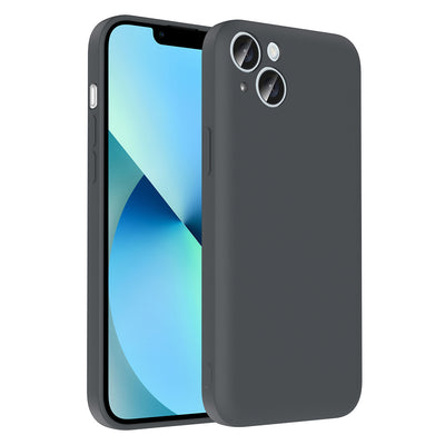 Apple iPhone 14 Kılıf Kamera Korumalı Kartlık Hazneli Zore Vitra Kapak Kahverengi