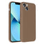 Apple iPhone 14 Kılıf Kamera Korumalı Kartlık Hazneli Zore Vitra Kapak Kahverengi