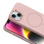 Apple iPhone 14 Kılıf M-Safe Şarj Özellikli Metal Kamera Çerçeveli Zore Edi Silikon Kapak Lacivert