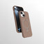 Apple iPhone 14 Kılıf M-safe Şarj Özellikli Standlı Zore Samara Kapak Desert Gold
