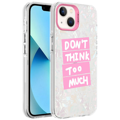 Apple iPhone 14 Kılıf Mermer Desenli Zore Marbello Kapak Pembe