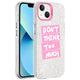 Apple iPhone 14 Kılıf Mermer Desenli Zore Marbello Kapak Pembe