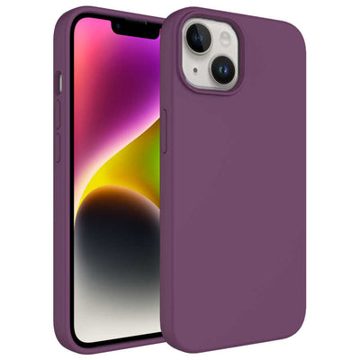 Apple iPhone 14 Kılıf Sıvı Teknolojili Silinebilir Sert Zore Kivi Kapak Mavi