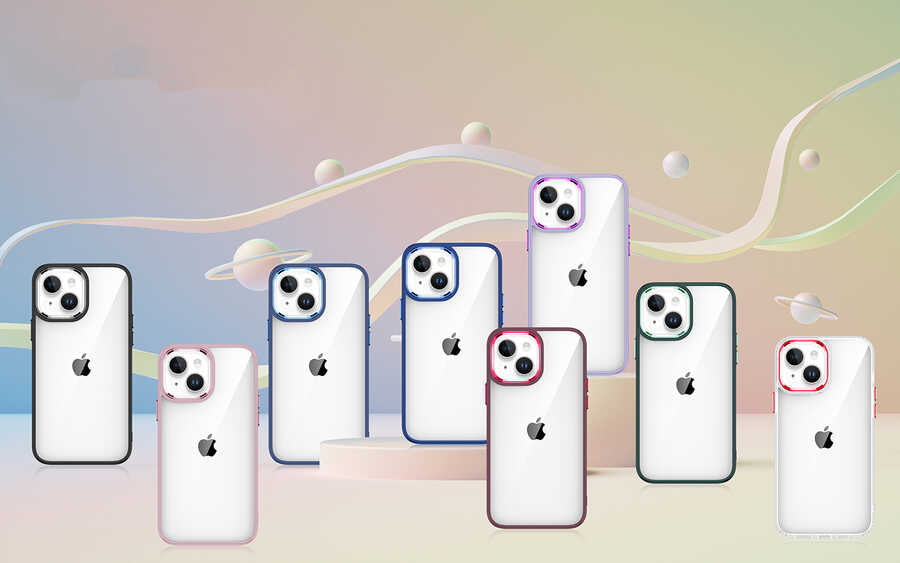 Apple iPhone 14 Kılıf Zore Flora Kapak Rose Gold