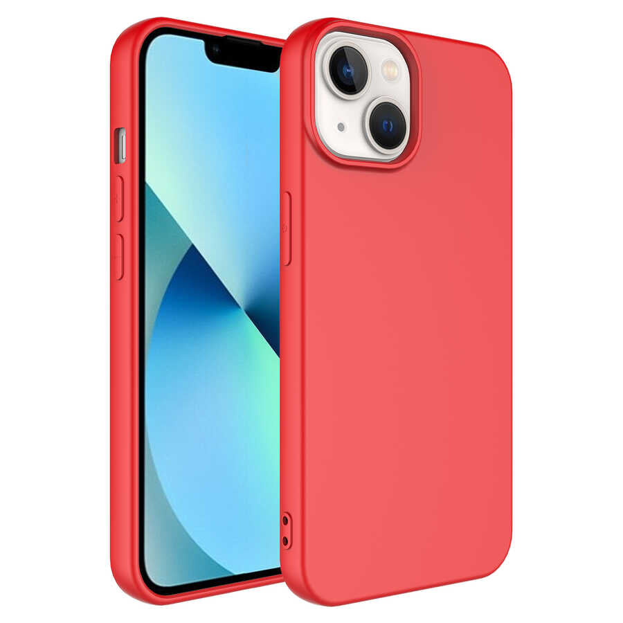 Apple iPhone 14 Kılıf Zore Mara Lansman Kapak Kırmızı
