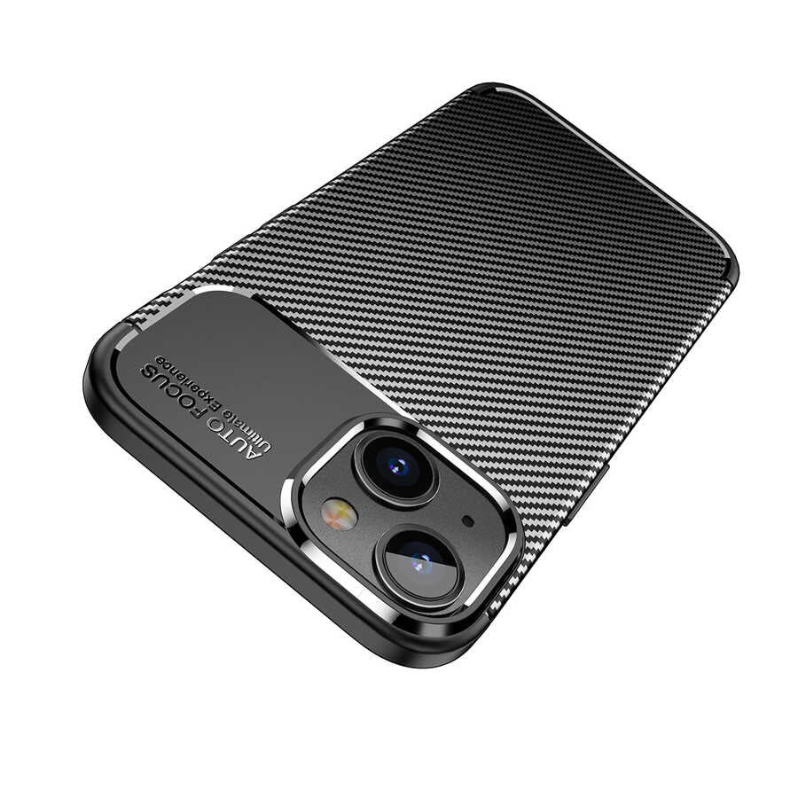 Apple iPhone 14 Kılıf Zore Negro Silikon Kapak Siyah