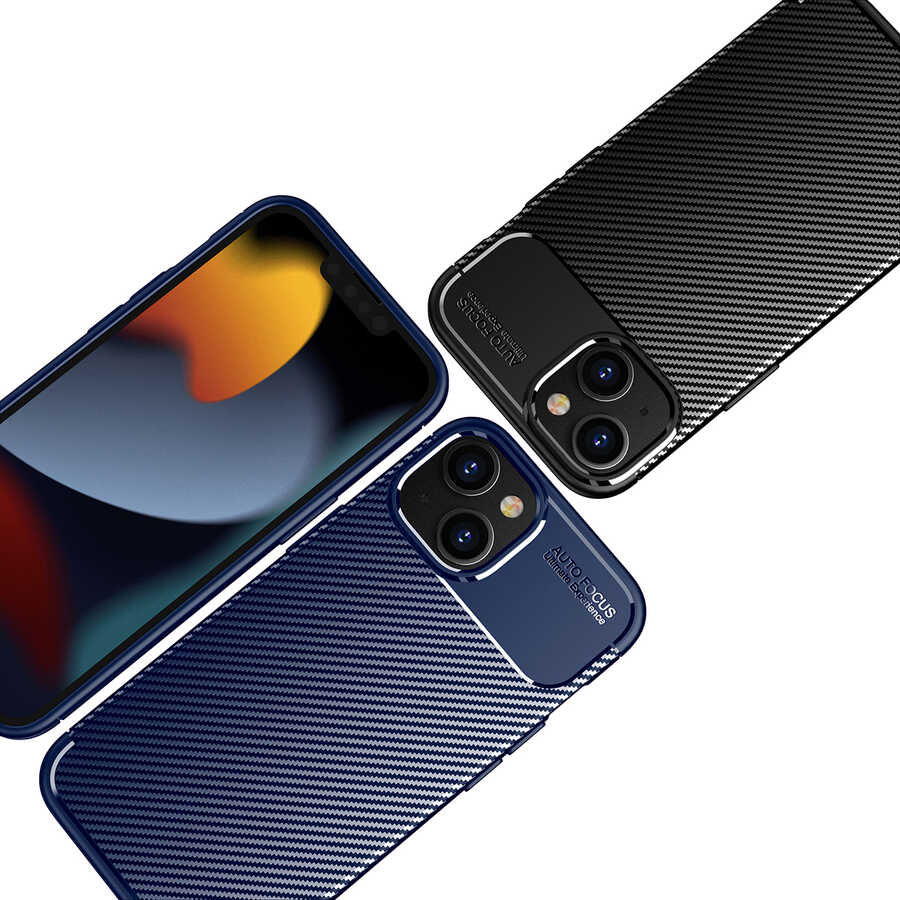 Apple iPhone 14 Kılıf Zore Negro Silikon Kapak Lacivert