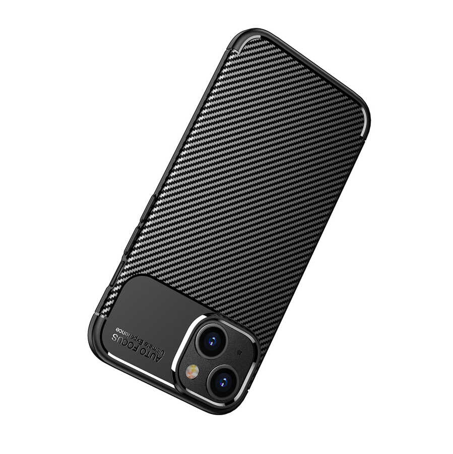 Apple iPhone 14 Kılıf Zore Negro Silikon Kapak Siyah