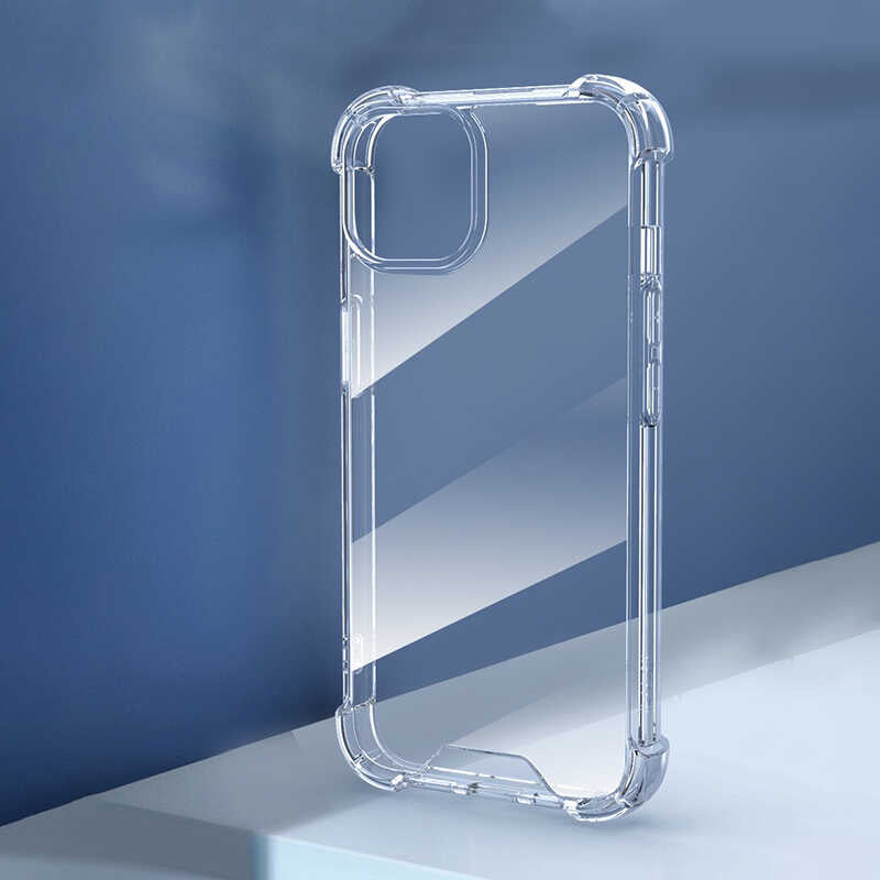 Apple iPhone 14 Kılıf Zore Nitro Anti Shock Silikon Renksiz