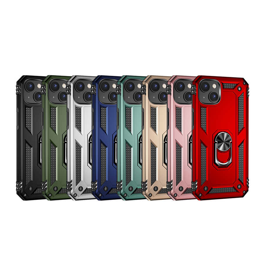 Apple iPhone 14 Kılıf Zore Vega Kapak Gri