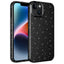 Apple iPhone 14 Plus Kılıf Kamera Korumalı Simli Lüks Zore Koton Kapak Siyah