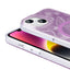 Apple iPhone 14 Plus Kılıf M-safe Şarj Özellikli Fırça Boya Desenli Zore Palet Kapak Pembe