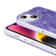Apple iPhone 14 Plus Kılıf M-safe Şarj Özellikli Fırça Boya Desenli Zore Palet Kapak Pembe