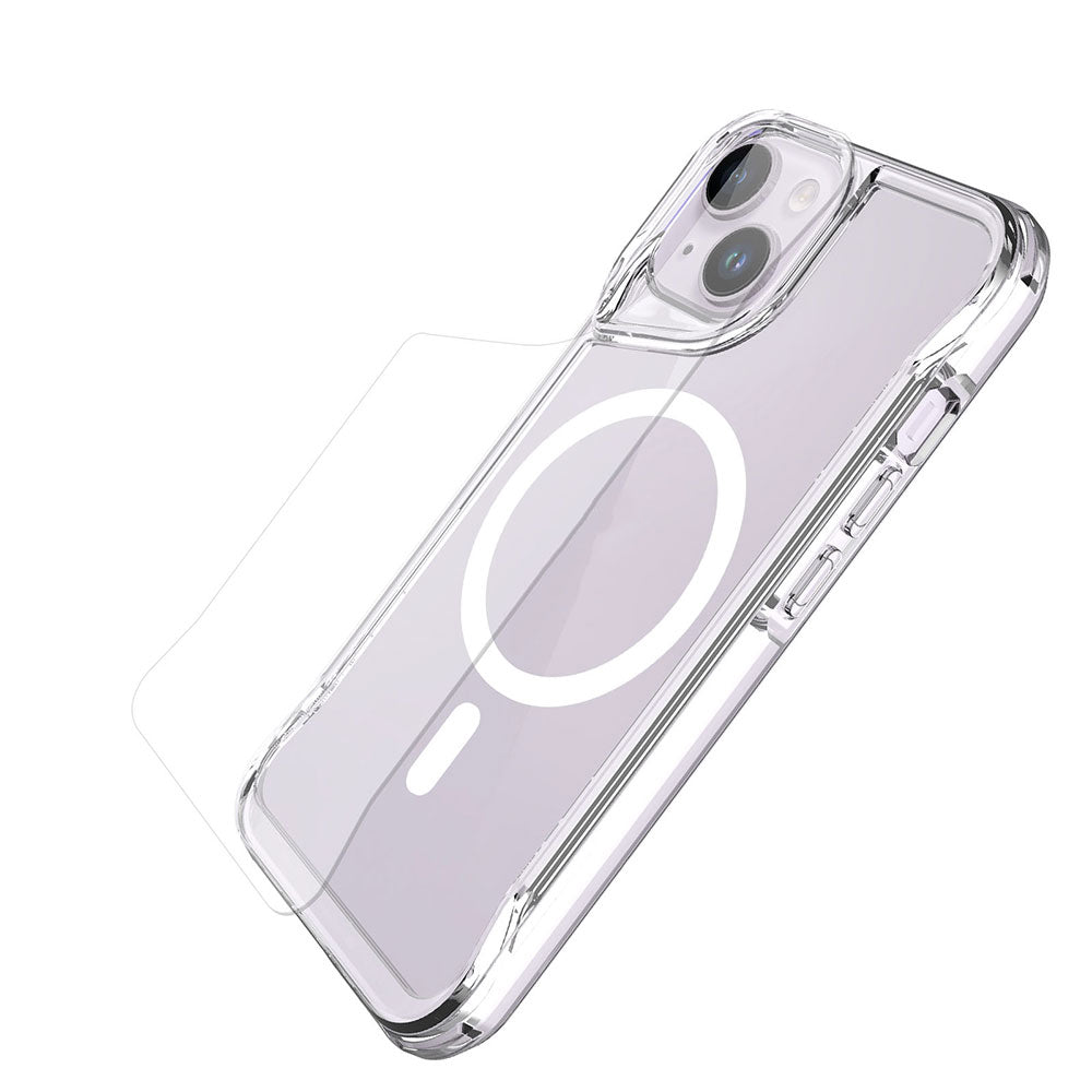 Apple iPhone 14 Plus Kılıf Zore M-safe Şarj Özellikli T-Max M-safe Kapak Renksiz