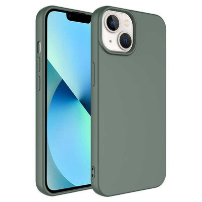 Apple iPhone 14 Plus Kılıf Zore Mara Lansman Kapak Koyu Yeşil