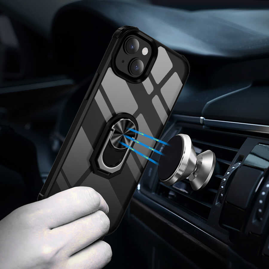 Apple iPhone 14 Plus Kılıf Zore Mola Kapak Siyah