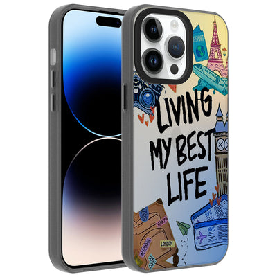 Apple iPhone 14 Pro Kılıf Desenli Zore Dragon Sert Kapak Klavye