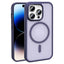 Apple iPhone 14 Pro Kılıf M-safe Şarj Özellikli Mat Arka Yüzey Zore Sio Kapak Derin Mor