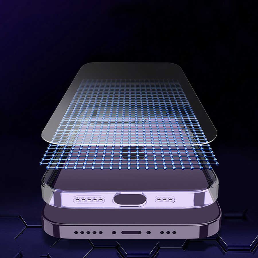 Apple iPhone 14 Pro Kılıf M-safe Şarj Özellikli Sert PC Zore Fuya Kapak Derin Mor