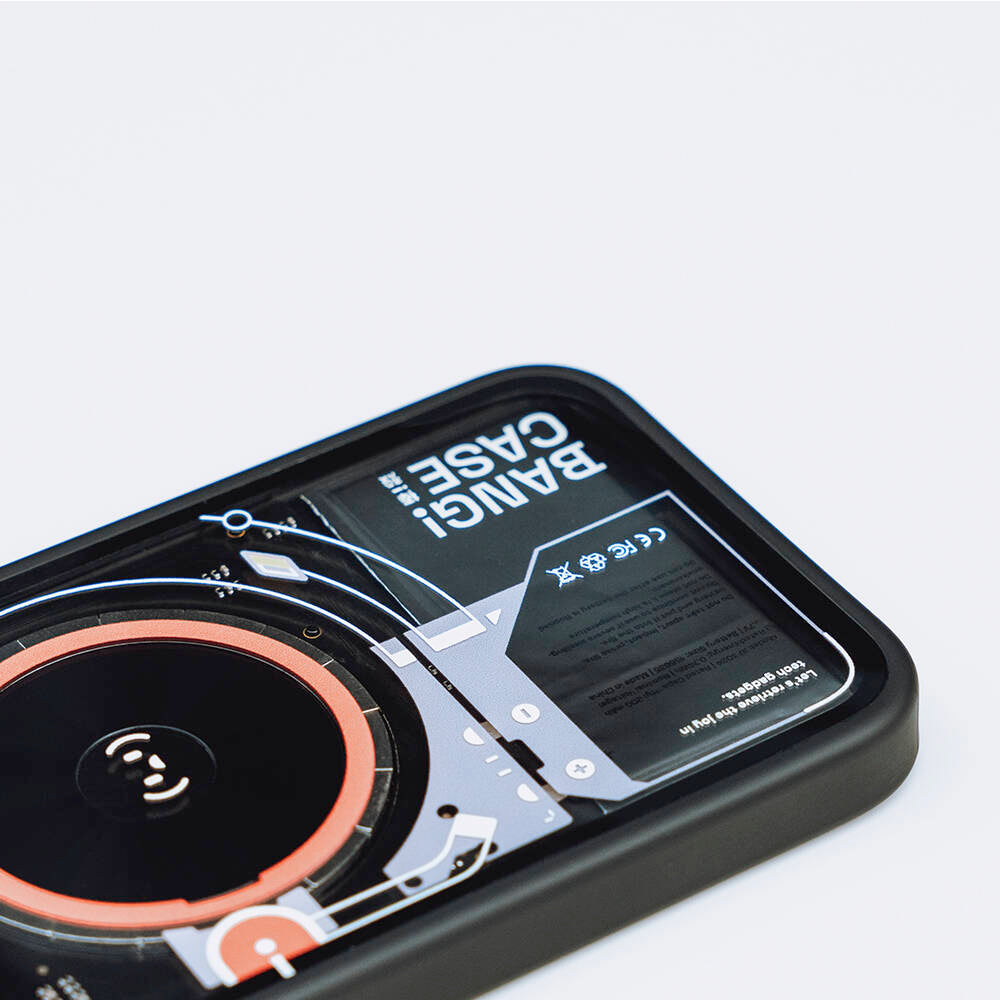 Apple iPhone 14 Pro Kılıf Özelleştirilebilir 3 Fonksiyonlu Bluetooth Bağlantılı Bitmo Lab Bangcase Akıllı M-safe Kapak Siyah