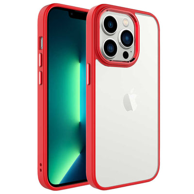 Apple iPhone 14 Pro Kılıf Zore Krom Kapak Lacivert