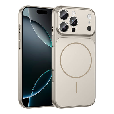 Apple iPhone 14 Pro Kılıf Zore M-Safe Şarj Özellikli Kamera Korumalı Formen Kapak Gri