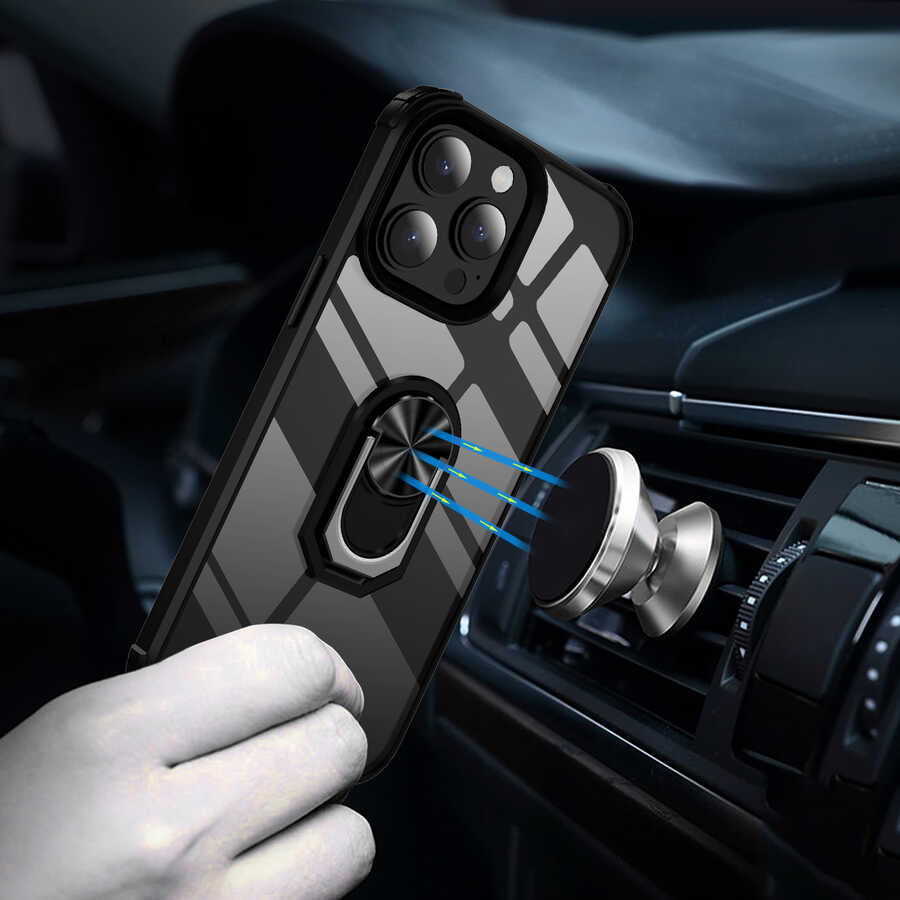 Apple iPhone 14 Pro Kılıf Zore Mola Kapak Siyah