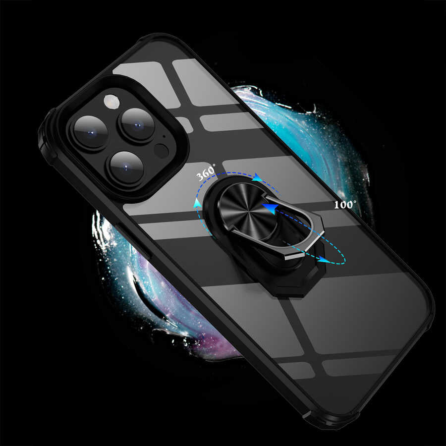 Apple iPhone 14 Pro Kılıf Zore Mola Kapak Siyah