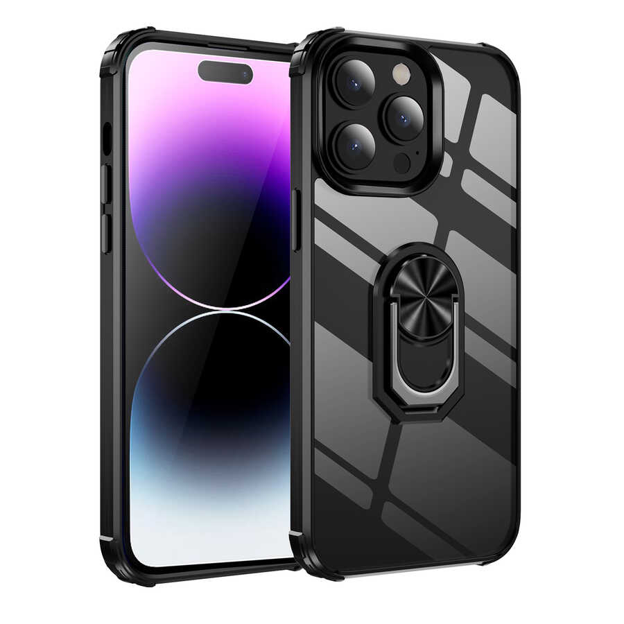 Apple iPhone 14 Pro Kılıf Zore Mola Kapak Siyah