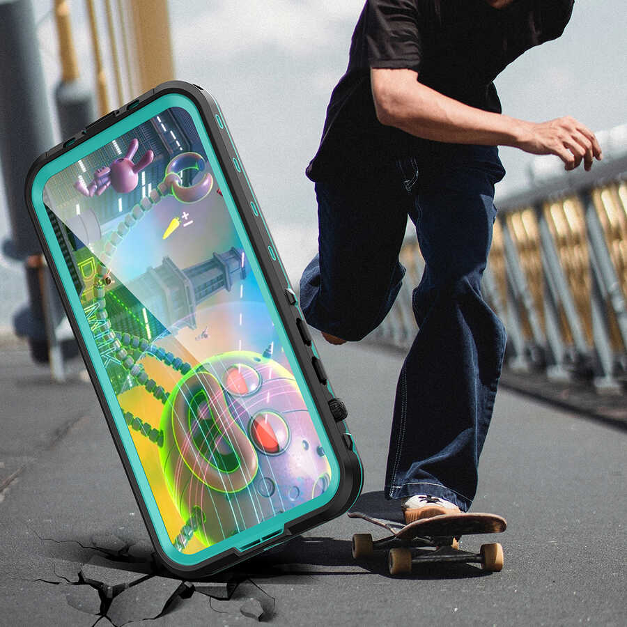 Apple iPhone 14 Pro Max Kılıf 1-1 Su Geçirmez Kılıf Siyah