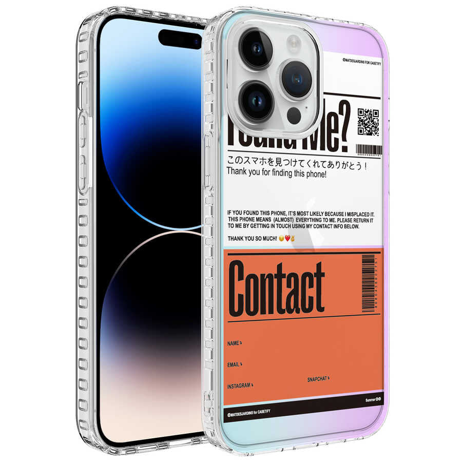 Apple iPhone 14 Pro Max Kılıf Airbag Kenarlı Renkli Desenli Silikon Zore Elegans Kapak NO6