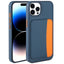 Apple iPhone 14 Pro Max Kılıf Kartlıklı Zore X-Kart Silikon Kapak