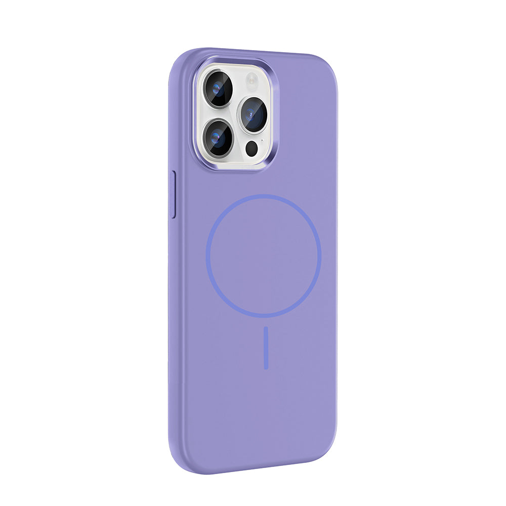 Apple iPhone 14 Pro Max Kılıf M-Safe Şarj Özellikli Metal Kamera Çerçeveli Zore Edi Silikon Kapak Siyah
