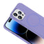 Apple iPhone 14 Pro Max Kılıf M-Safe Şarj Özellikli Metal Kamera Çerçeveli Zore Edi Silikon Kapak Lila