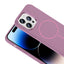 Apple iPhone 14 Pro Max Kılıf M-Safe Şarj Özellikli Metal Kamera Çerçeveli Zore Edi Silikon Kapak Lacivert