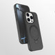 Apple iPhone 14 Pro Max Kılıf M-safe Şarj Özellikli Standlı Zore Samara Kapak Titanyum-Gri